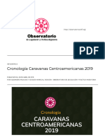 Cronología Caravanas Centroamericanas 2019 Observatorio de Legislación Y Política Migratoria