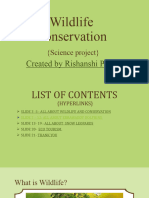 Wildlife Conservation - SCI PROJECT