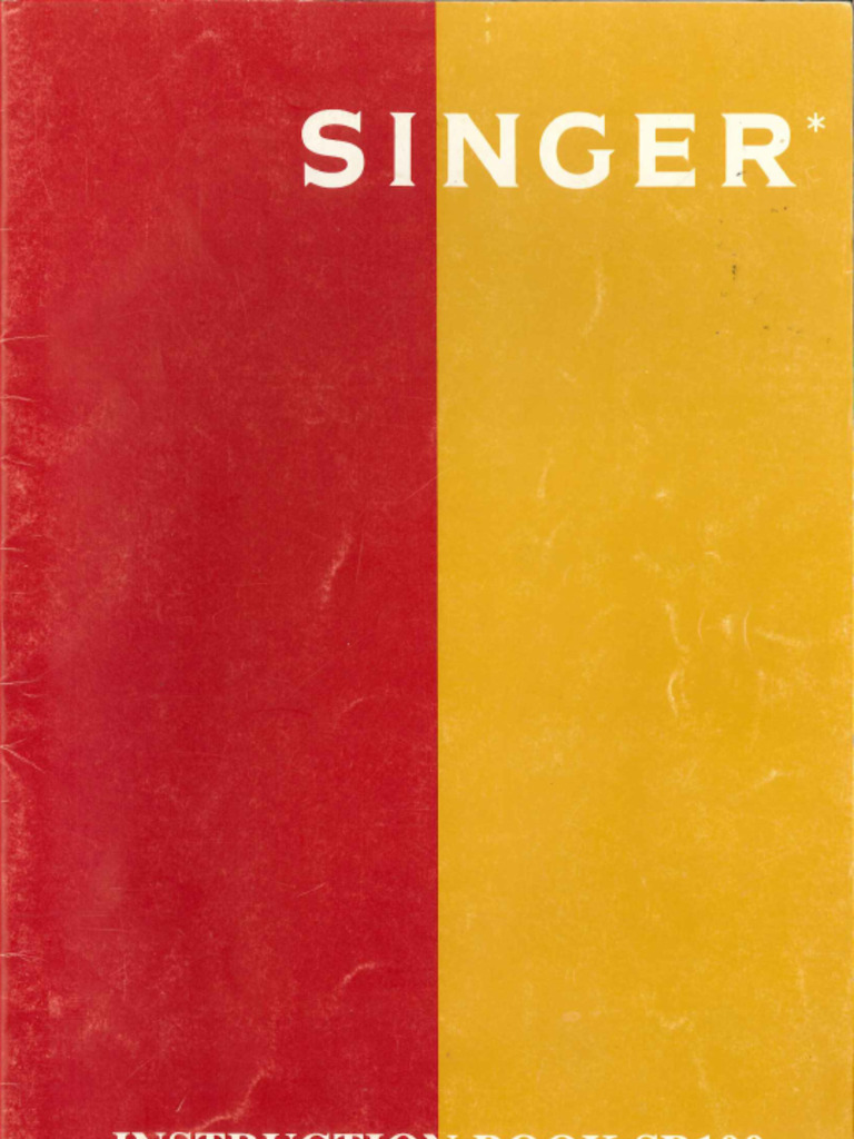 Singer SB100 Knitting Machine | PDF