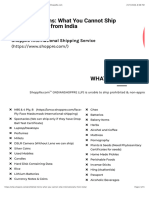 Prohibited Items To Ship Internationally From India