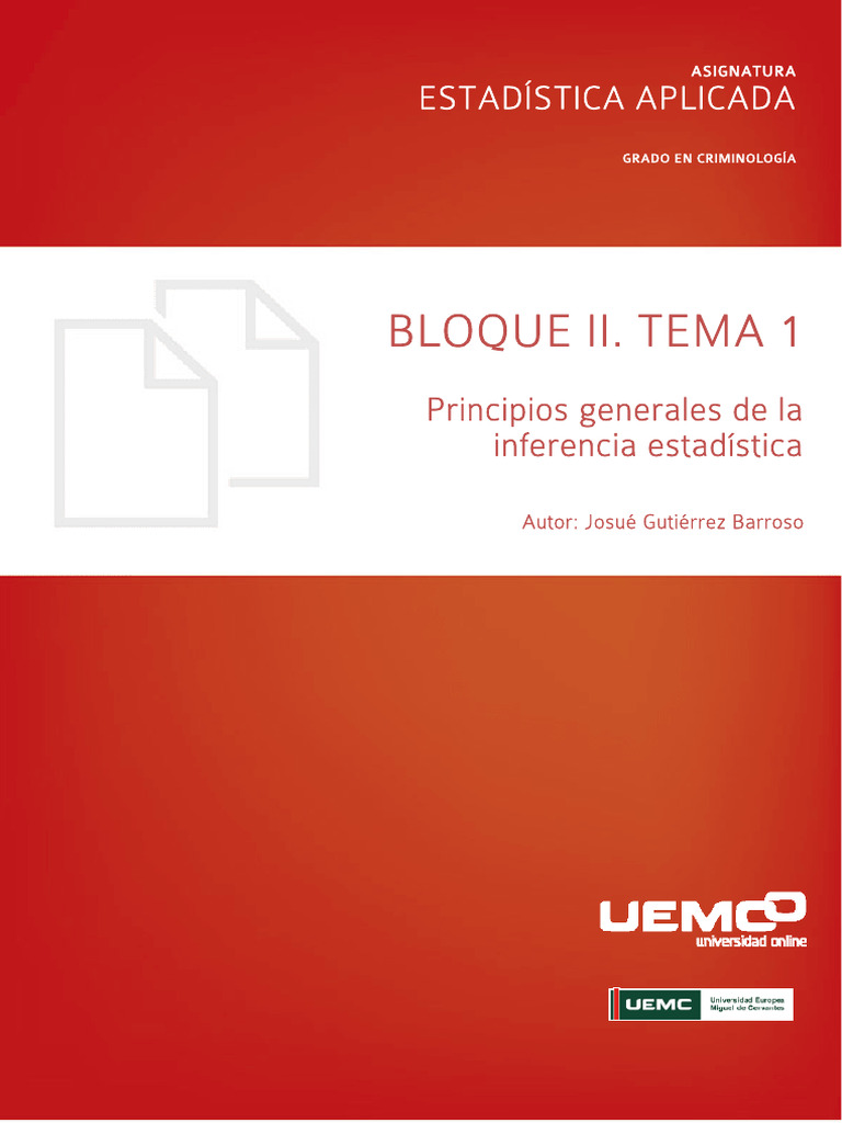 Bloque 2 Tema 1 Pdf Estadísticas Muestreo Estadísticas