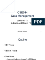 Lecture13 Indexes Bloom Filters