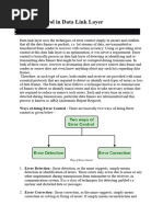 Error Control in Computer Network