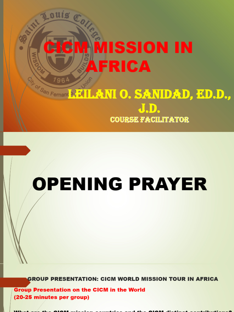 CICM Mission Impact in Africa | PDF | Missionary | Africa