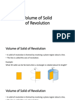 Volume of Solid