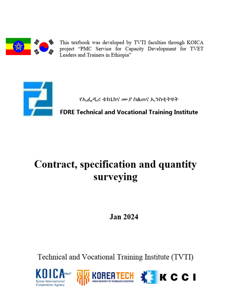 Contracting and Quantity Surveying Guide | PDF | Transport ...