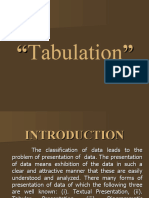 Tabulation