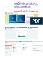Examination Form Instruction For Colleges - DBRAU