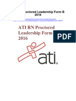 Full Download Ati RN Proctored Leadership Form B 2016 PDF