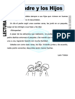 Ficha de El Padre y Los Hijos para Segundo de Primaria