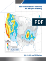 Peak Ground Acceleration Seismic Map