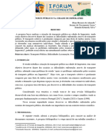 Transporte Público Na Cidade de Imperatriz - Com