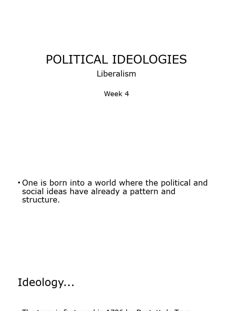 Understanding Political Ideologies: Liberalism | PDF | Ideologies ...