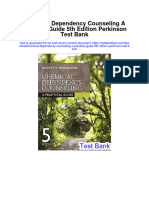 Full download Chemical Dependency Counseling A Practical Guide 5Th Edition Perkinson Test Bank pdf