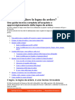 Una Guida Tecnica Completa All'acquisto o Approvvigionamento Della Legna Da Ardere