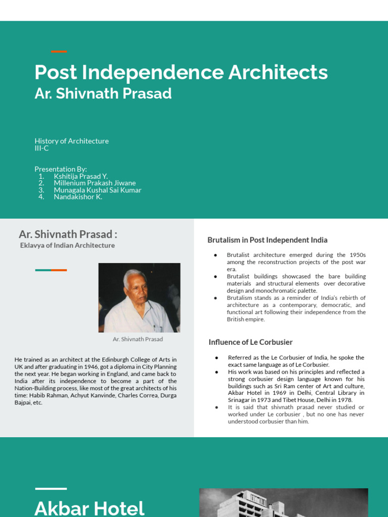 Buildings designed by architect shivnath prasad the ekalavya of indian