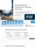 Energy Efficient Solutions For Wireless Networks