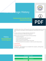 The Neurologic History