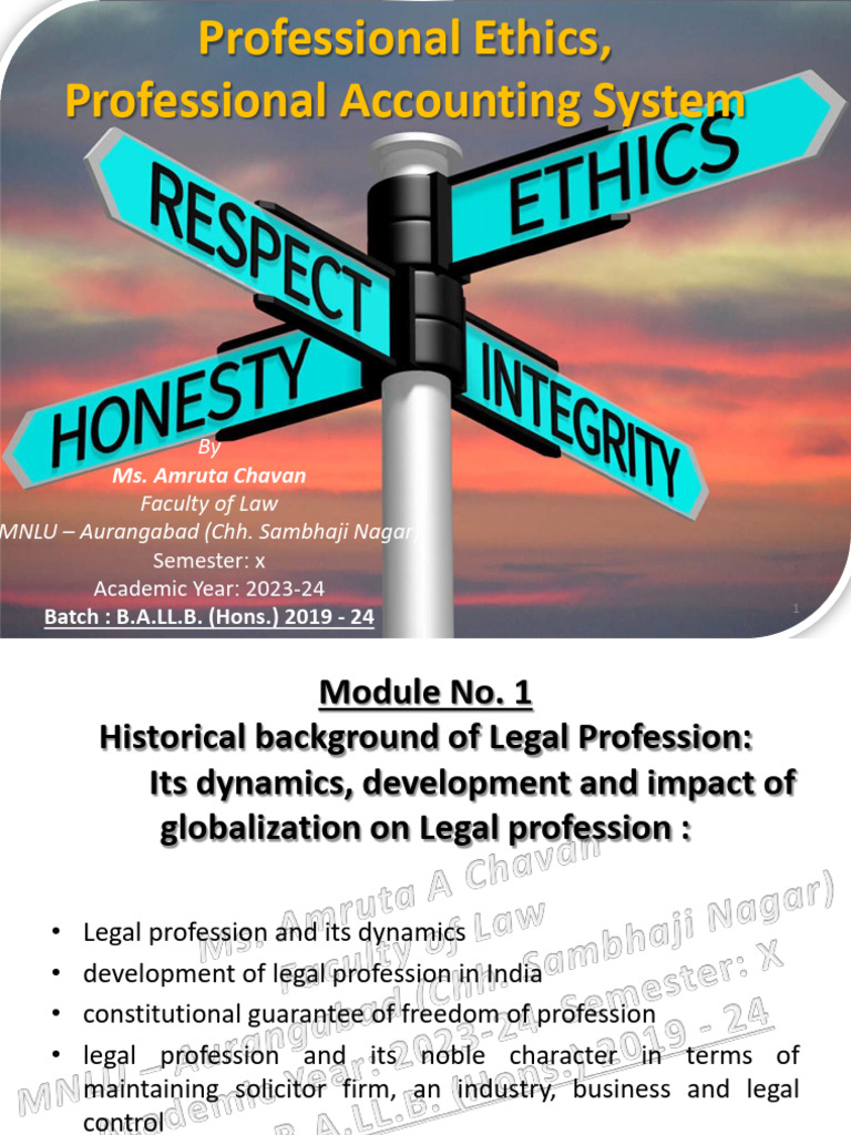 Professional Ethics And Accountancy Class Notes Pdf Contempt Of