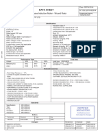 Data Sheet: Three Phase Induction Motor - Wound Rotor