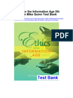 Full Download Ethics For The Information Age 5Th Edition Mike Quinn Test Bank PDF