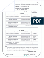 B.pharm II Yr Academic Calendar For AY 2023 24