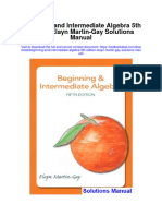 Full Beginning and Intermediate Algebra 5Th Edition Elayn Martin Gay Solutions Manual PDF