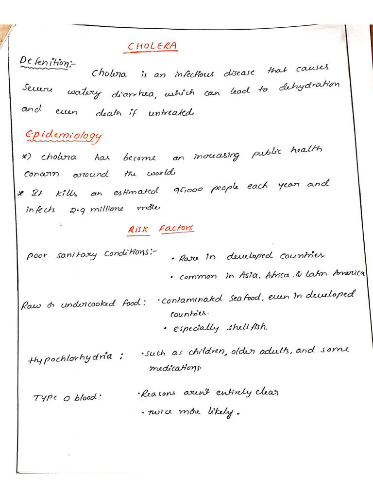 Cholera Pdf