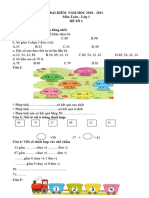 TOÁN KỲ 2 LỚP 1 ken