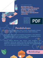 Bioteknologi, Teknologi Informasi, Energi Terbarukan, Dan Dampaknya Terhadap Kehidupan Manusia