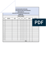 Measurement Sheet Sample For Project