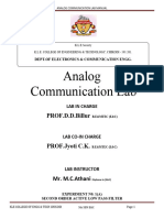 Analog Communication LAB 2014