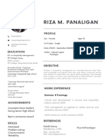 Minimalist Modern Professional CV Resume