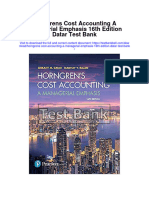 Full Download Horngrens Cost Accounting A Managerial Emphasis 16Th Edition Datar Test Bank PDF