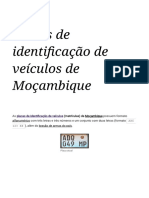 Placas de Identificação de Veículos de Moçambique – Wikipédia, A Enciclopédia Livre (1)