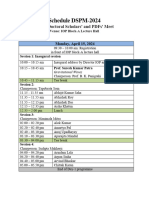 DPSM 2024 Schedule