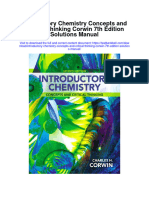 Full download Introductory Chemistry Concepts And Critical Thinking Corwin 7Th Edition Solutions Manual pdf