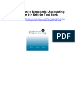 Full Download Introduction To Managerial Accounting Brewer 6Th Edition Test Bank PDF