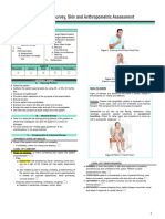 1.03 General Survey, Skin and Anthropometric Assessment 