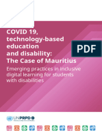 Education and Disability The Case of Mauritius