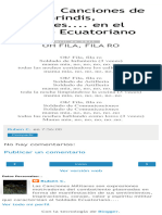 Himnos, Canciones de Trote, Brindis, Oraciones.... en El Ejército Ecuatoriano OH FILA, FILA