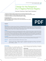Rationale and Design For The Peripartum Cardiomyopathy in Nigeria (PEACE) Registry