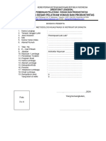 Form Biodata Peserta Pelatihan Metodologi Kualifikasi III Instruktur Swasta