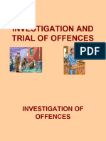 Investigation and Trial of Offences