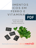 Alimentos Ricos em Ferro e Vitamina C