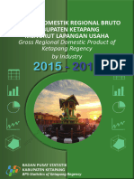 Produk Domestik Regional Bruto Kabupaten Ketapang Menurut Lapangan Usaha 2015-2019