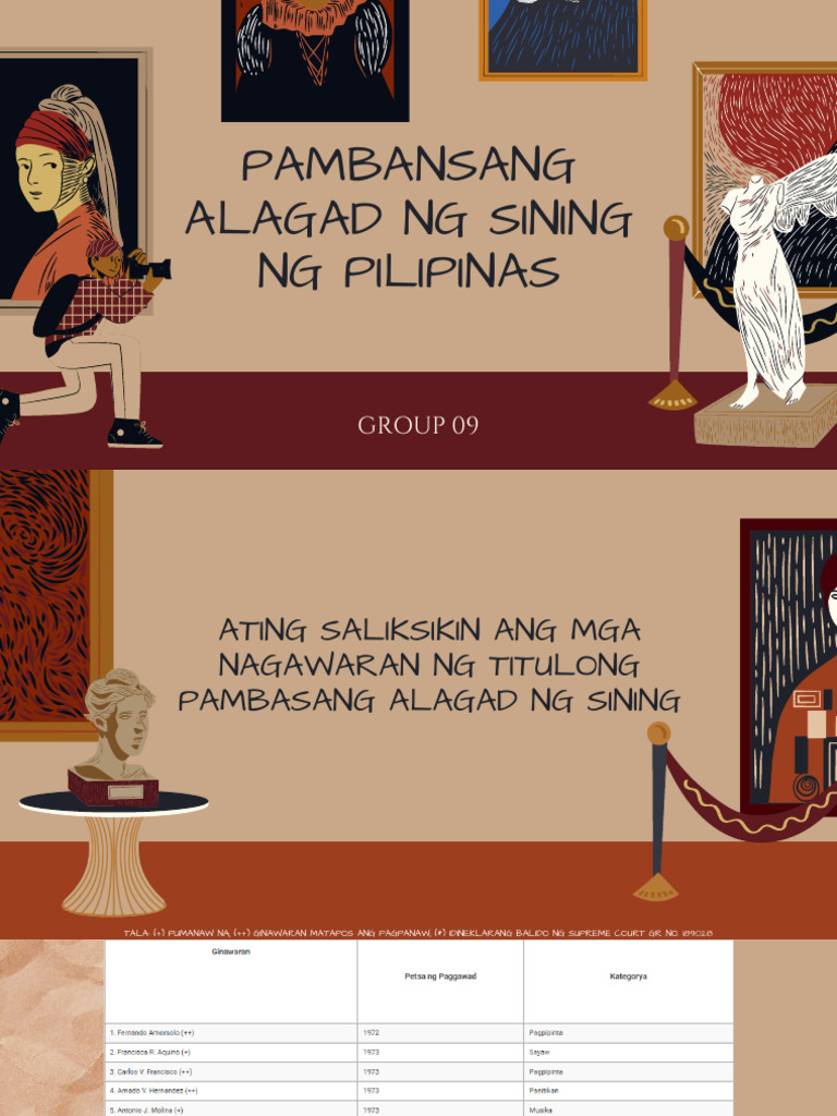 Pambansang Alagad NG Sining NG Pilipinas | PDF