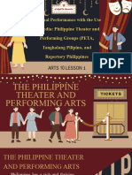 The Philippine Theater and Performing Arts