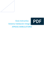 Guía Instructiva Sistema Validación Integral (SVI) Apross Ambulatorio