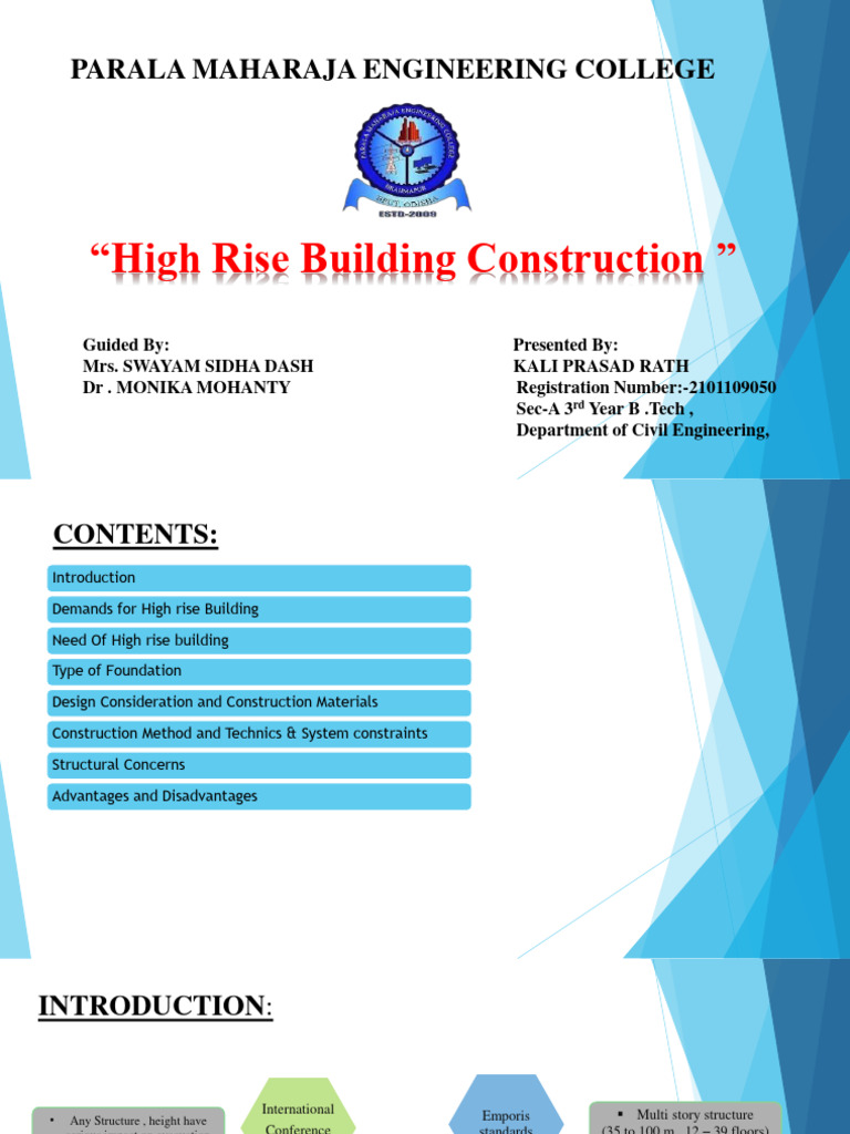 High Rise Building Construction Overview | PDF | Concrete | Deep Foundation